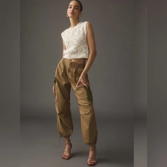 ANTHROPOLOGIE CARGO PARACHUTE PANTS! - Picture 7 of 10